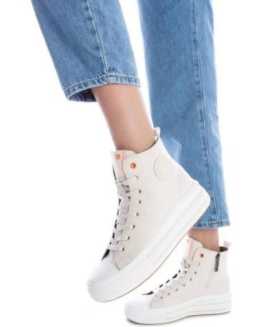 REFRESH 170934 BOTÍN SNEAKER BEIGE CON PLATAFORMA BEIGE