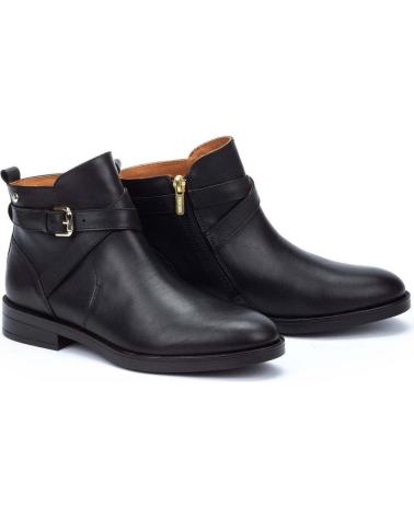 BOTINS PIKOLINOS 8869 EM PELE PRETA NEGRO