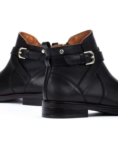 BOTINS PIKOLINOS 8869 EM PELE PRETA NEGRO