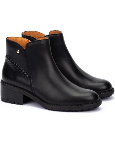 PIKOLINOS 8871 BOTINS DE COURO PRETOS NEGRO