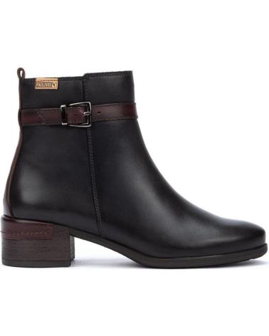 PIKOLINOS 8622 - BOTINS DE PELE COR PRETO NEGRO