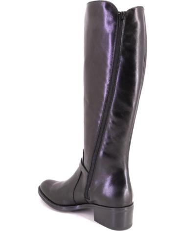 BOTTES HAUTES BARMINTON 15090 EN CUIR NOIR NEGRO