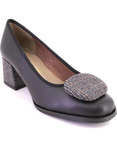 DUIT 1204 ESCARPINS EN CUIR NOIR NEGRO