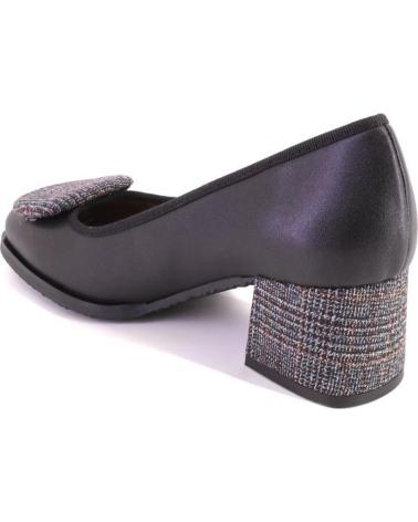 DUIT 1204 ESCARPINS EN CUIR NOIR NEGRO