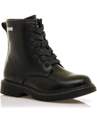 MTNG STIVALI MILITARI 48092 NERI CON LACCI E CERNIERA NEGRO
