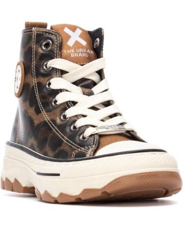 XTI SNEAKERS ALTE PLATFORM DONNA 151321 STAMPA LEOPARDATA SUOLA TRACK LEOPARDO