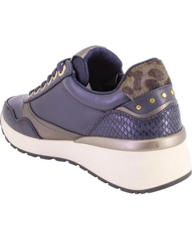 CARMELA 162442 CASUAL LEATHER SNEAKERS IN NAVY BLUE AZUL MARINO