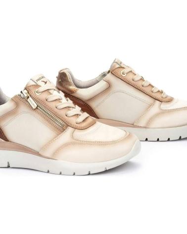 PIKOLINOS 6524 TÊNIS DE COURO COR GELO HIELO