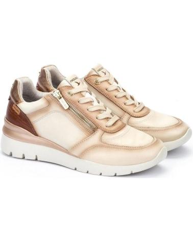 PIKOLINOS 6524 TÊNIS DE COURO COR GELO HIELO