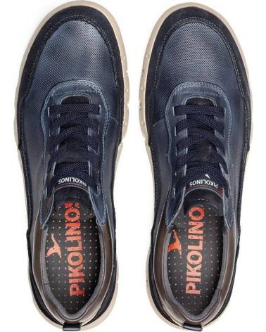 SAPATILHAS CASUAIS DE COURO AZUL MARINHO PIKOLINOS 4287C1 AZUL MARINO