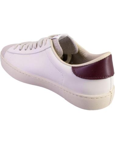 VICTORIA 1126142 WHITE CASUAL SNEAKERS WITH BORDEAUX DETAILS BLANCO Y BURDEOS