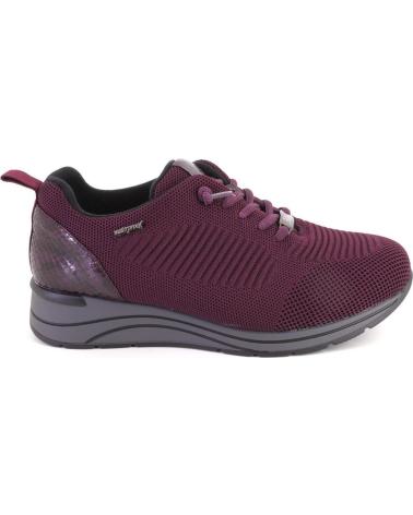 ZAPATILLAS CASUAL TREINTAS M4457 DE TEJIDO TRANSPIRABLE COLOR BURDEOS BURDEOS