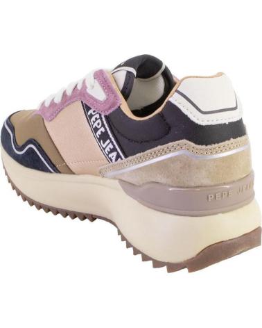 PEPE JEANS PLS600028 ZAPATILLAS CASUAL DE MUJER NEGRO Y TAUP NEGRO Y TAUPE