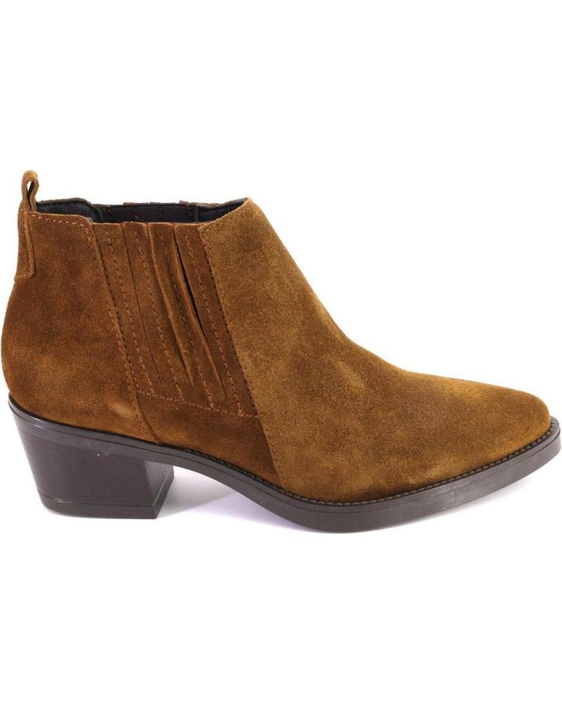 BOTTINES VIGUERA 8020VITELO EN DAIM VELOURS COULEUR CUIR CUERO