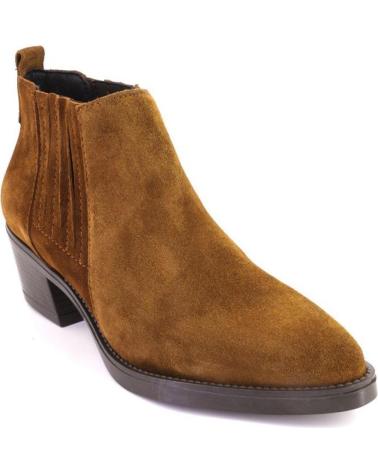 BOTTINES VIGUERA 8020VITELO EN DAIM VELOURS COULEUR CUIR CUERO