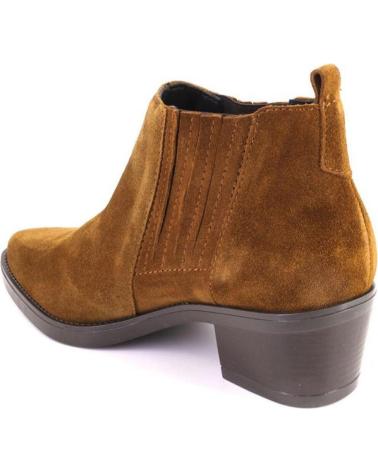 BOTTINES VIGUERA 8020VITELO EN DAIM VELOURS COULEUR CUIR CUERO