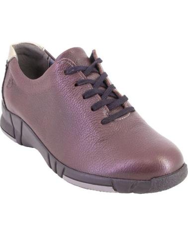 ZAPATOS SUAVE 3204-25 DE PIEL BURDEOS BURDEOS