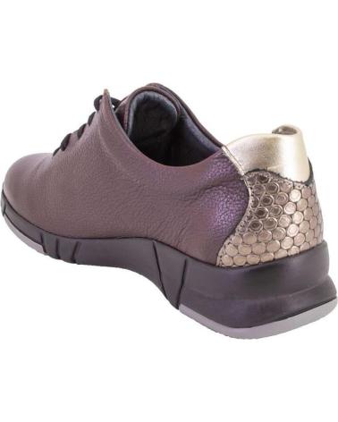 ZAPATOS SUAVE 3204-25 DE PIEL BURDEOS BURDEOS