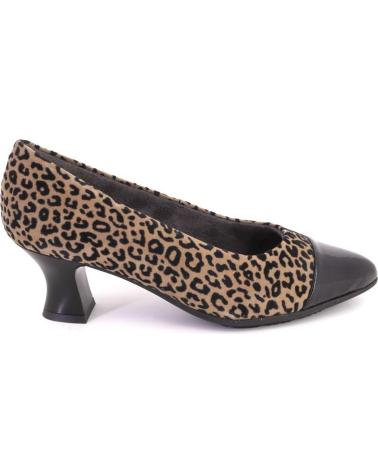 PITILLOS 10856 WILDLEDER PUMPS MIT LEOPARDENMUSTER LEOPARDO