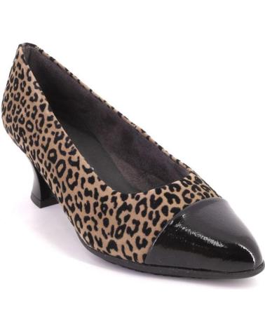 PITILLOS 10856 WILDLEDER PUMPS MIT LEOPARDENMUSTER LEOPARDO