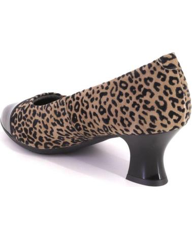 PITILLOS 10856 WILDLEDER PUMPS MIT LEOPARDENMUSTER LEOPARDO