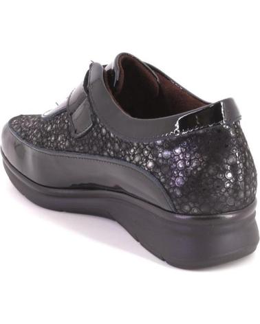 PITILLOS 10703 SCHWARZE SCHUHE MIT GLITZER-TEXTUR UND KLETTVERSCHLUSS NEGRO