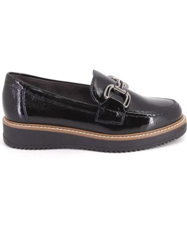 PITILLOS MOKASSINS 10760 SCHWARZ LACKLEDER MIT ZIERKETTE NEGRO