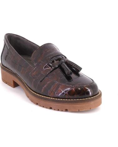 PITILLOS MOKASSINS 10770 BRAUN KROKO-EFFEKT MIT QUASTEN MARRON