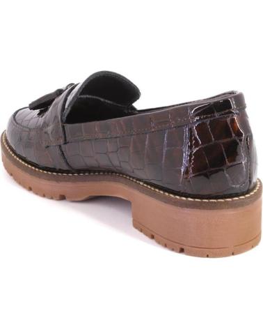 PITILLOS MOKASSINS 10770 BRAUN KROKO-EFFEKT MIT QUASTEN MARRON