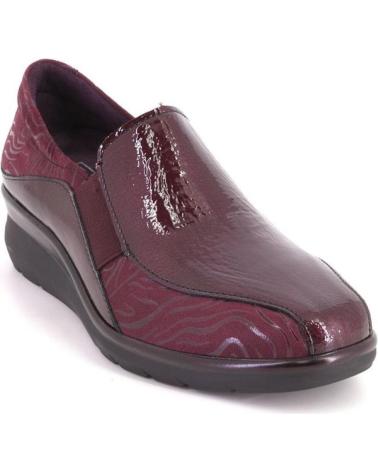 ELEGANTE PITILLOS 10730 MOKASSINS IN BURGUNDERROT LACK BURDEOS