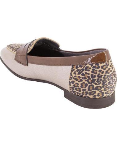 ELEGANTE PITILLOS 10870 MOKASSINS IN STEIN MIT ANIMAL-PRINT PIEDRA