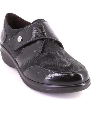 PITILLOS 10721 LACKLEDER-SCHUHE SCHWARZ MIT KLETTVERSCHLUSS NEGRO