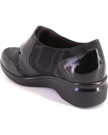 PITILLOS 10721 LACKLEDER-SCHUHE SCHWARZ MIT KLETTVERSCHLUSS NEGRO