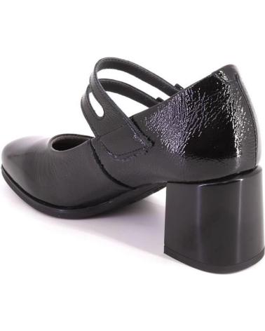 PITILLOS 10831 LACKLEDER MARY JANES SCHWARZ MIT DOPPELRIEMEN UND BLOCKABSATZ NEGRO