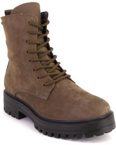 STIVALI IMAC 857518 IN NUBUK MARRONE CON LACCI MARRON