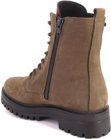 STIVALI IMAC 857518 IN NUBUK MARRONE CON LACCI MARRON