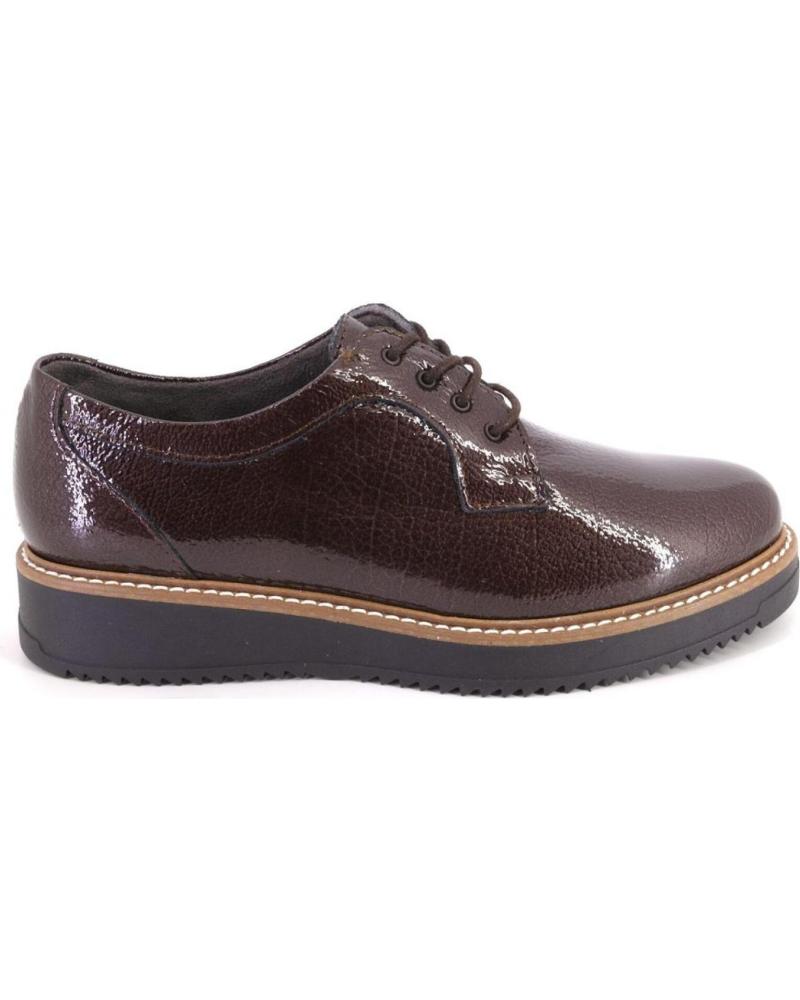 PITILLOS 10761 BROWN LACE-UP SHOES MARRON