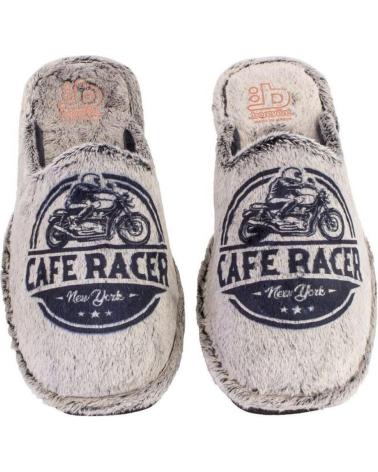 BEREVERE 5705 - GRAUE HAUSSCHUHE MIT CAFÉ RACER DESIGN GRIS