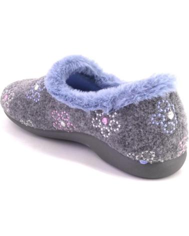 HAUSSCHUHE BEREVERE 5063 GRAU UND BLAU GRIS Y AZUL
