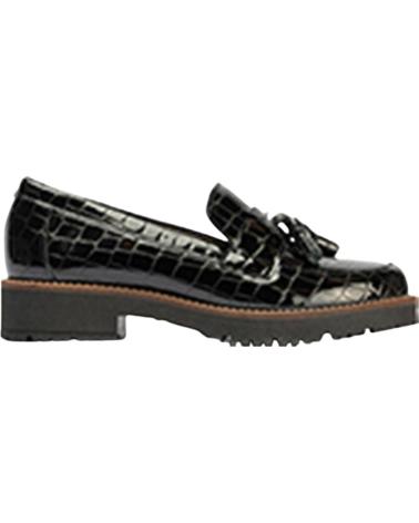 MOCASSINO PITILLOS 10770 NERO EFFETTO COCCODRILLO CON NAPPE NEGRO