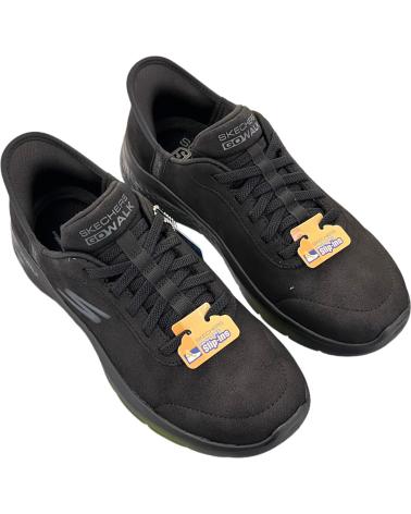 SKECHERS ZAPATOS ZAPATOS MUJER ZAPATILLAS BAJAS MODELO SLIPINS GO WAL NEGRO