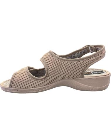 SANDALES D`CUTILLAS TOILE VELCRO MARRON CLAIR MODÈLE 21739 MARRóN