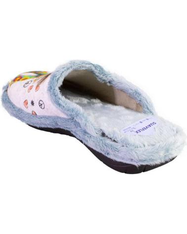 SUAVEFLEX 200-389 FUN PRINT HOUSE SLIPPERS BLUE AZUL