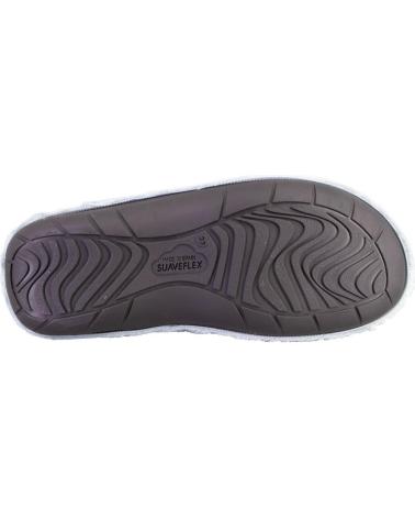 SUAVEFLEX 200-389 FUN PRINT HOUSE SLIPPERS BLUE AZUL