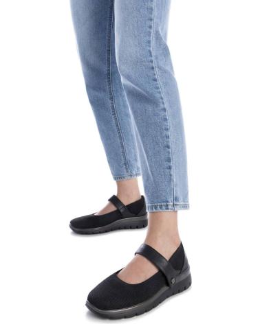 XTI CASUAL BALLERINA FLATS WITH ADHESIVE STRAP 144369 BLACK NEGRO