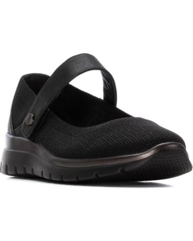 XTI CASUAL BALLERINA FLATS WITH ADHESIVE STRAP 144369 BLACK NEGRO