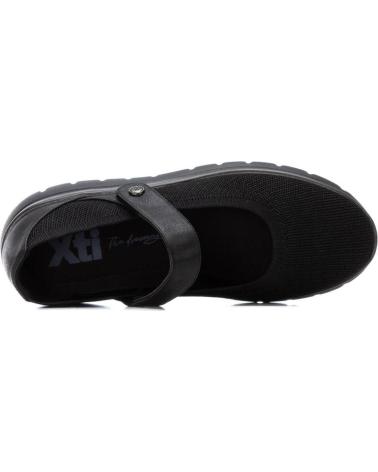 XTI CASUAL BALLERINA FLATS WITH ADHESIVE STRAP 144369 BLACK NEGRO