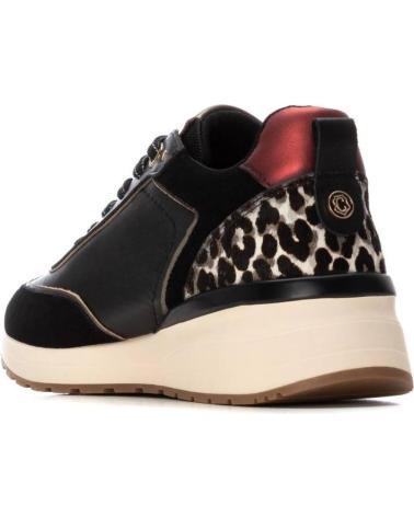 CARMELA SNEAKERS 162441 BLACK WITH LEOPARD PRINT NEGRO