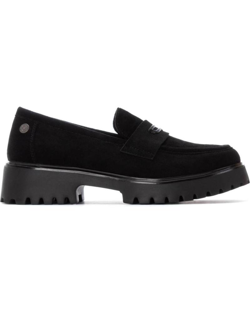 MOCASSIN REFRESH 173012 NOIR AVEC SEMELLE CRANTÉE NEGRO