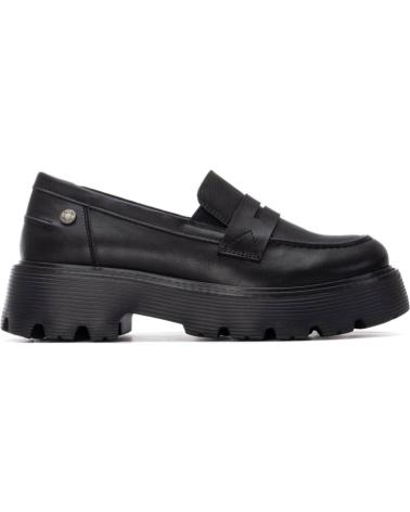 MOCASSIM REFRESH 173197 PRETO COM PLATAFORMA TRATORADA NEGRO